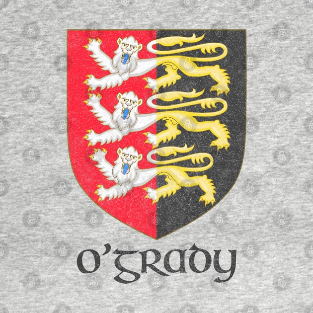 O'Grady / Faded Style Family Crest Design by feck!